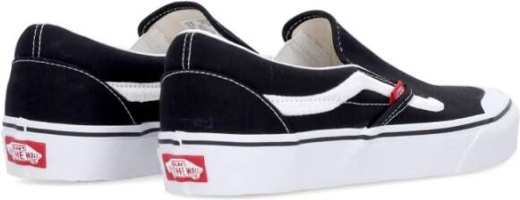 Vans Klassieke Slip-On 138 Sidestripe Zwart Wit Black Heren