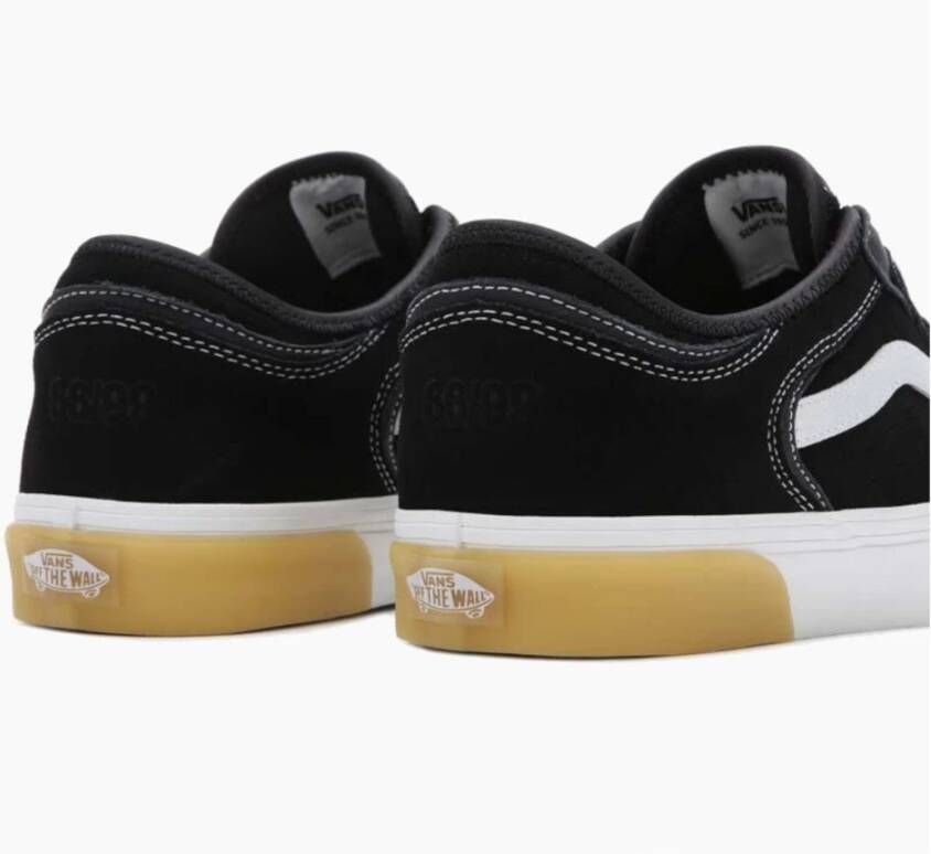 Vans Klassieke Zwarte & Witte & Gum Skate Schoenen Black Heren