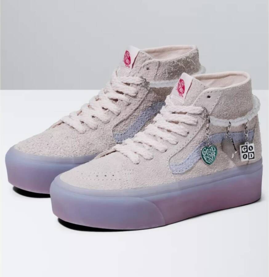 Vans Kleurrijke Hoge Top Sneakers Purple Dames