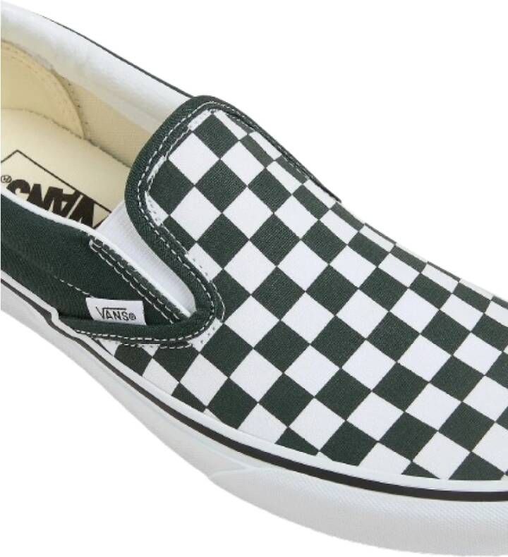 Vans Kleurtheorie Slip-On Checkboard Schoenen Green Heren