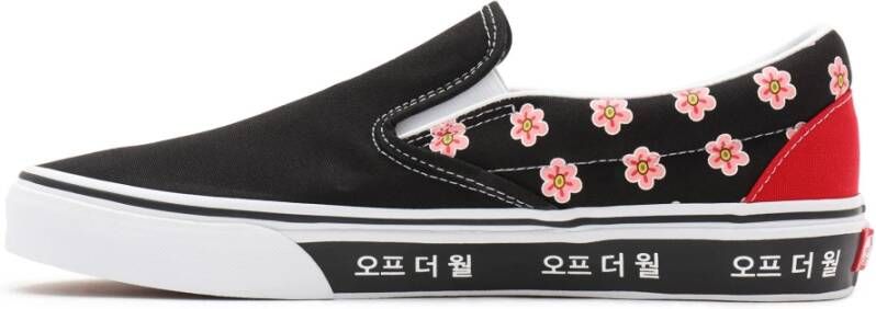 Vans Koreaanse Typografie Slip-on Sneakers Black Dames