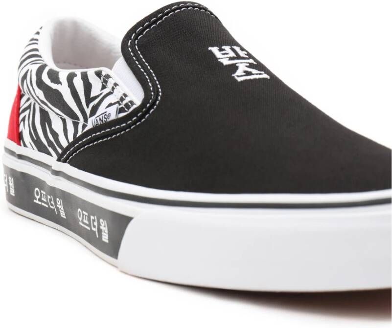 Vans Koreaanse Typografie Slip-on Sneakers Black Dames