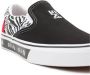 Vans Koreaanse Typografie Slip-on Sneakers Black Dames - Thumbnail 8