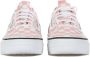 Vans Lage Canvas Sneaker Katoen Snoep Wit Pink Dames - Thumbnail 4