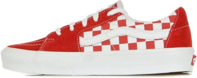 Vans Lage Racing Red Checkerboard Schoenen Red Heren