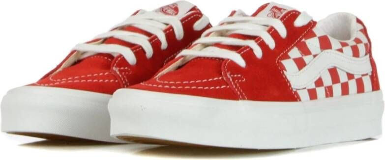 Vans Lage Racing Red Checkerboard Schoenen Red Heren