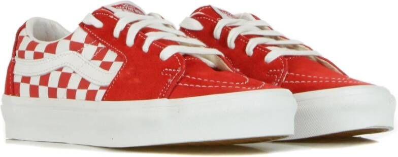 Vans Lage Racing Red Checkerboard Schoenen Red Heren