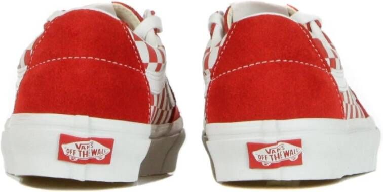 Vans Lage Racing Red Checkerboard Schoenen Red Heren