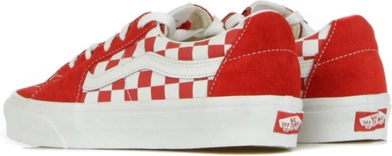 Vans Lage Racing Red Checkerboard Schoenen Red Heren