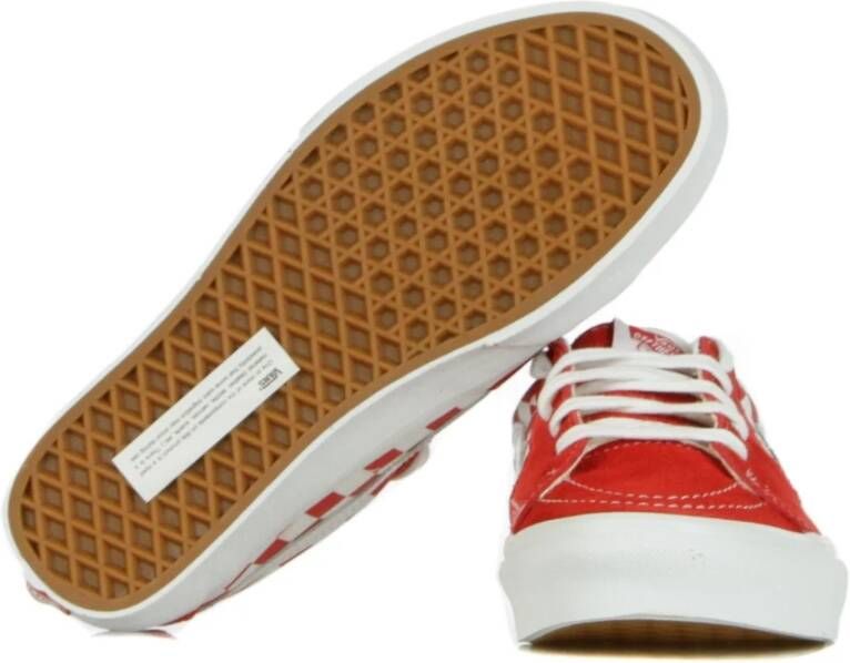 Vans Lage Racing Red Checkerboard Schoenen Red Heren