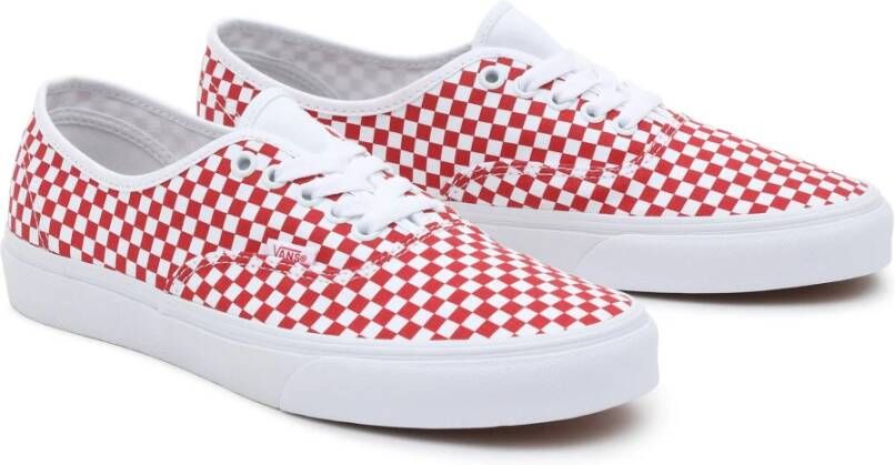 Vans Lage-Top Authentieke Skateboard Sneakers Red Heren