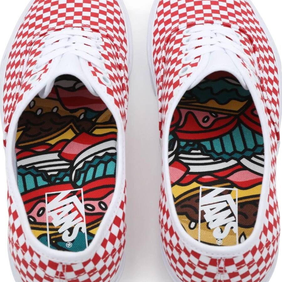 Vans Lage-Top Authentieke Skateboard Sneakers Red Heren