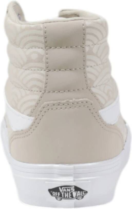 Vans Leren Dames Hi-Top Schoenen Beige Dames