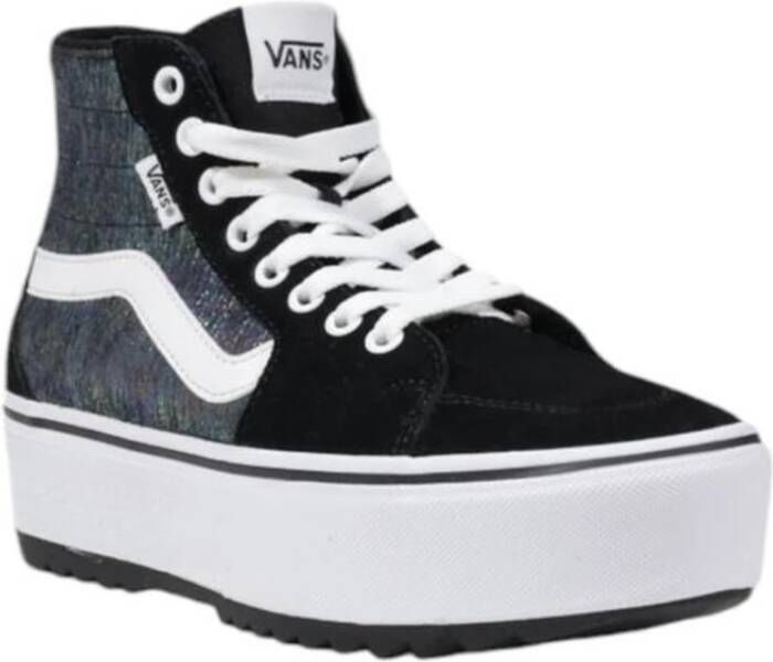 Vans Leren Sneaker Dames Herfst Winter Collectie Black Dames