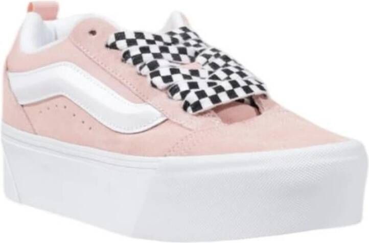 Vans Leren Sneaker Dames Herfst Winter Collectie Pink Dames