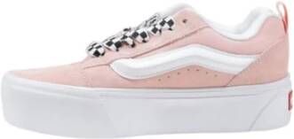 Vans Leren Sneaker Dames Herfst Winter Collectie Pink Dames