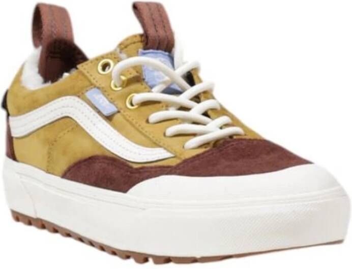 Vans Leren Sneaker Dames Schoenen Collectie Beige Dames