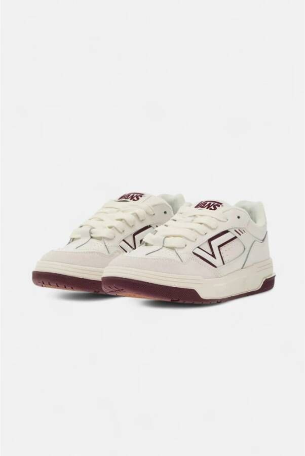 Vans Leren Sneakers met Rubberen Zool White Heren