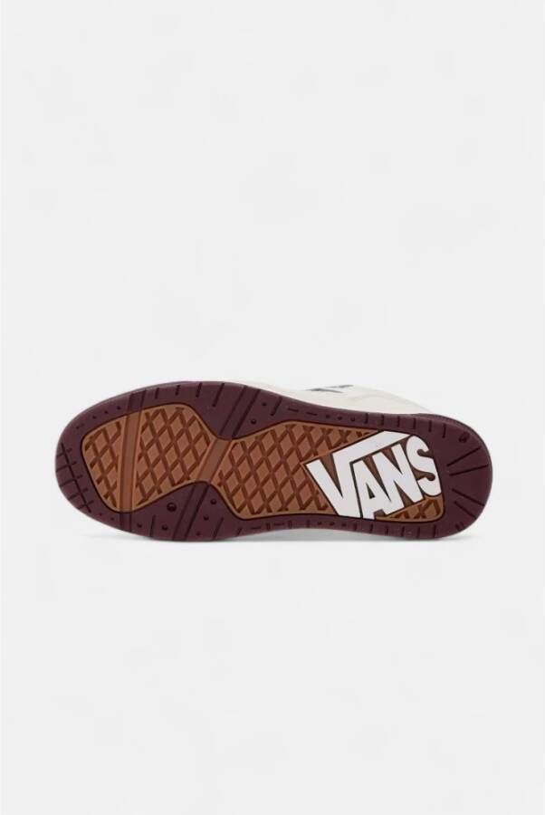 Vans Leren Sneakers met Rubberen Zool White Heren