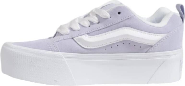 Vans Lila Leren Sneakers met Rubberen Zool Purple Dames