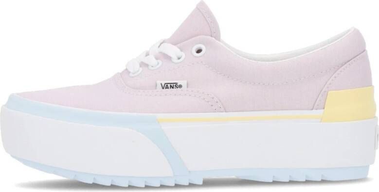 Vans Pastel Lage Sneaker met Plateau Pink Dames