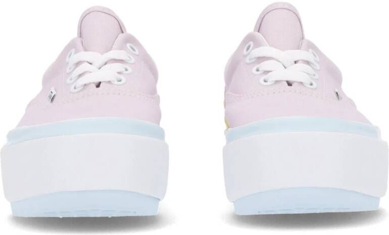 Vans Pastel Lage Sneaker met Plateau Pink Dames