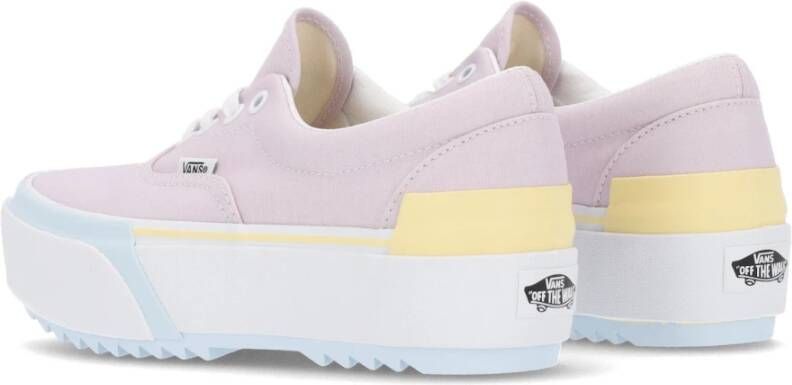 Vans Pastel Lage Sneaker met Plateau Pink Dames