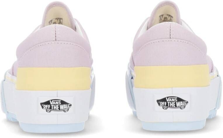 Vans Pastel Lage Sneaker met Plateau Pink Dames