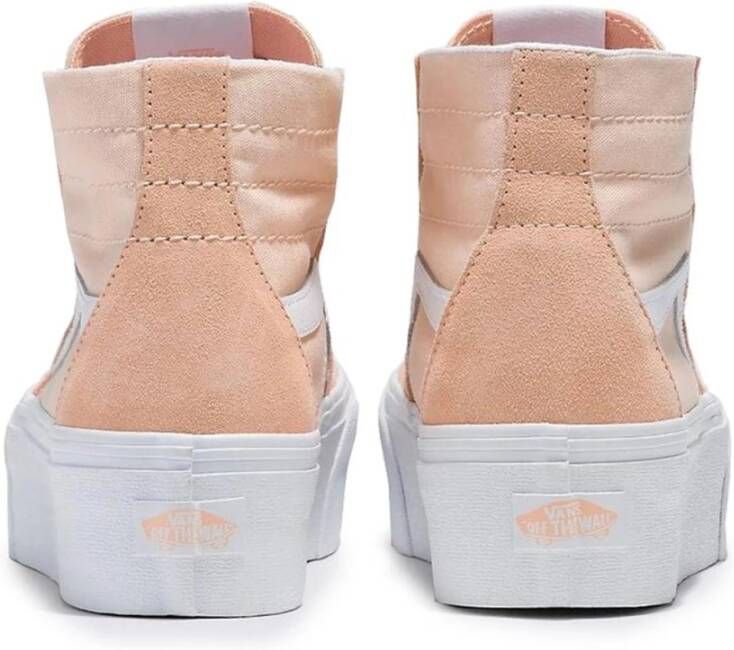 Vans Ronde Neus Stoffen Sneakers Pink Dames