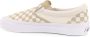 Vans Ruit Slip-On Canvas Sneakers Beige Heren - Thumbnail 3