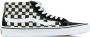 Vans Ruitpatroon Hoge Top Skate Schoenen Black Heren - Thumbnail 2