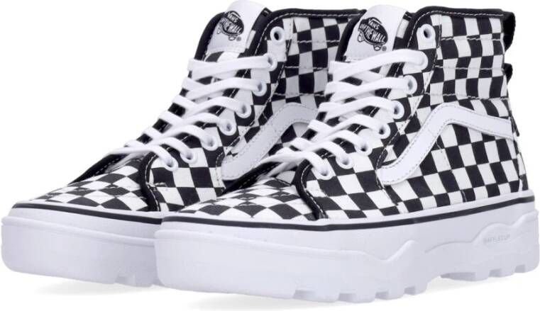 Vans Ruitpatroon Sk8-hi Dames Hoge Sneaker White Dames