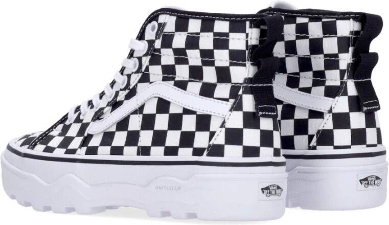 Vans Ruitpatroon Sk8-hi Dames Hoge Sneaker White Dames