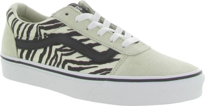 Vans Satin Tiger Hoge Schoenen Beige Dames