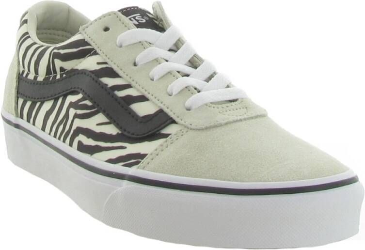 Vans Satin Tiger Hoge Schoenen Beige Dames