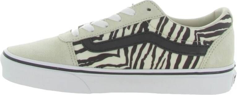 Vans Satin Tiger Hoge Schoenen Beige Dames