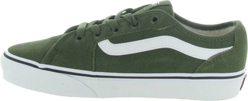 Vans Sherpa Platform Plaid Damesschoenen Green Dames