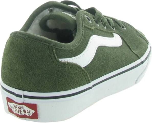 Vans Sherpa Platform Plaid Damesschoenen Green Dames