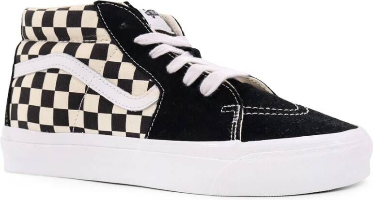 Vans Sneakers met ruitpatroon en hoge top Black Heren