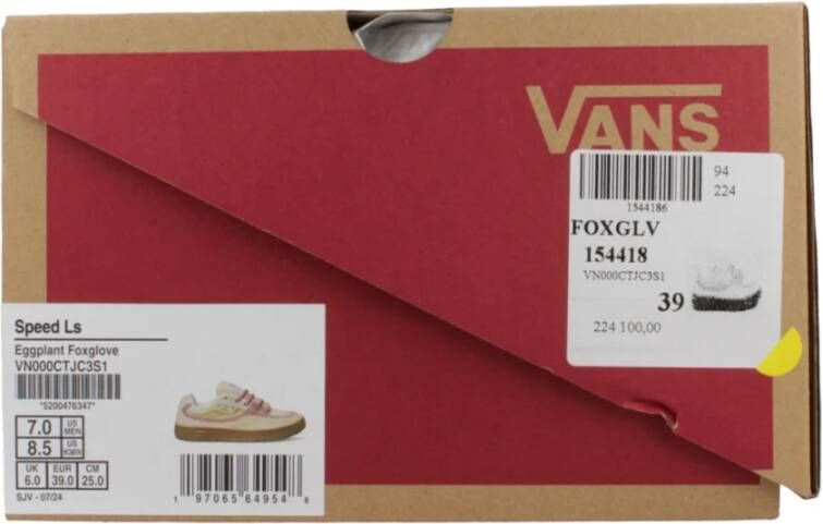 Vans Speed LS Eggplant Sneakers Beige Dames