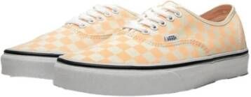 Vans Stijlvolle stoffen sneakers met metalen oogjes Yellow Heren