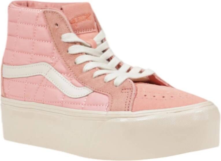 Vans Suede Leren Damesschoenen Herfst Winter Collectie Pink Dames