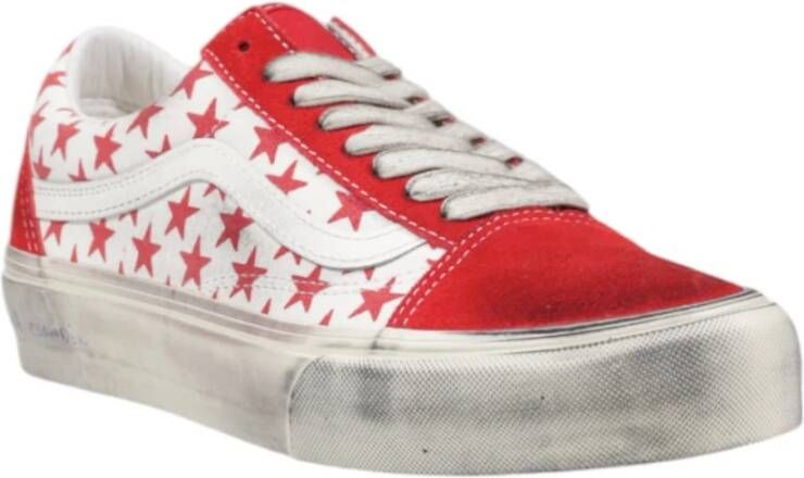 Vans Suede Leren Damesschoenen Herfst Winter Collectie Red Dames