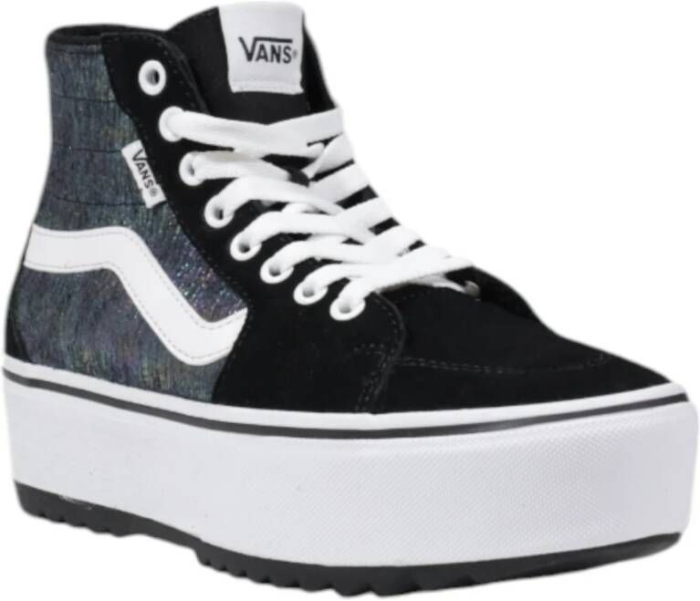 Vans Tapered Hi-Top Leren Schoenen Black Dames