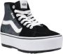 Vans Tapered Hi-Top Leren Schoenen Black Dames - Thumbnail 2