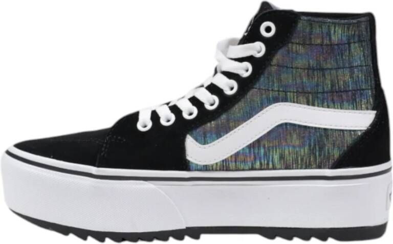 Vans Tapered Hi-Top Leren Schoenen Black Dames