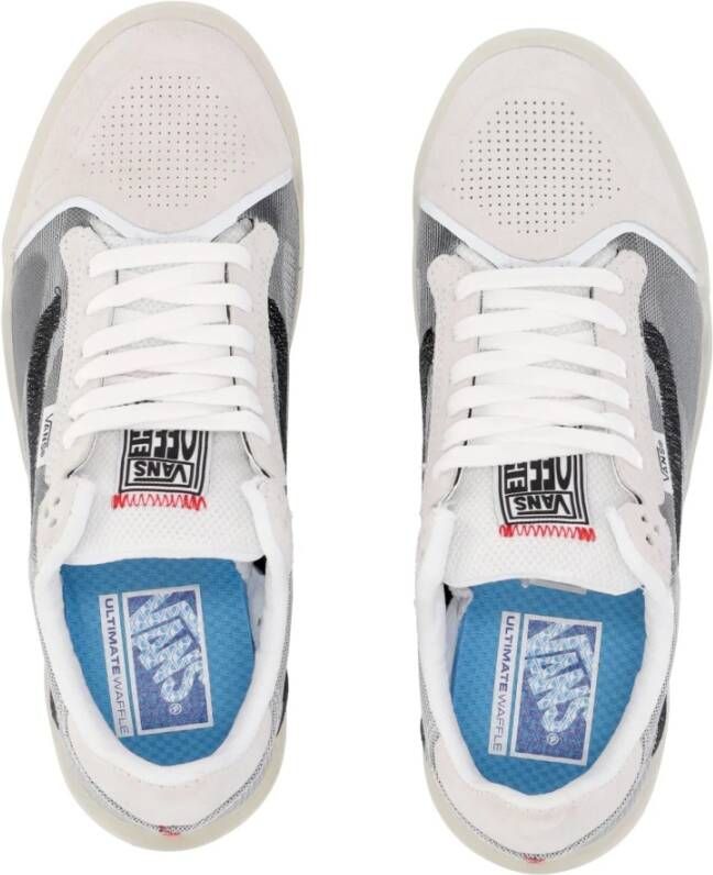 Vans Ultimate Waffle Lage Sneaker True White Rood White Heren