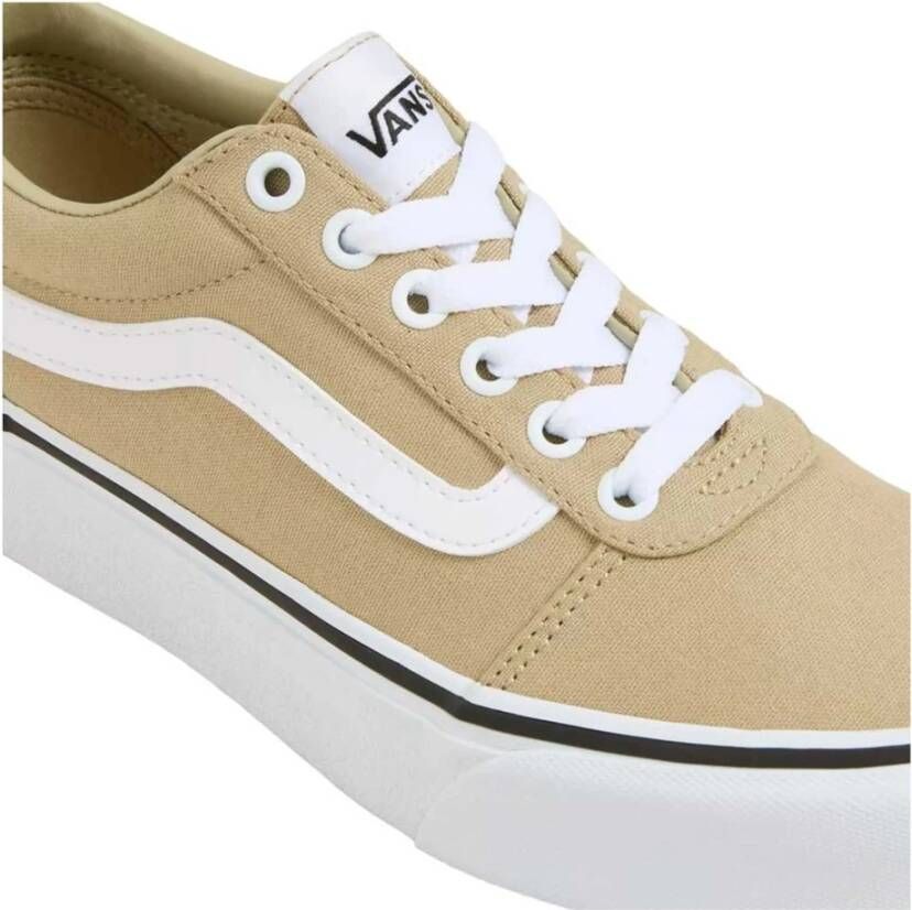 Vans Ward Platform Sneakers Beige Dames