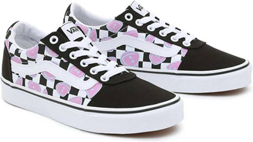 Vans Ward Happy Checkerboard Sneaker Vrouwen Zwart multi Maat - Foto 8