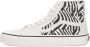 Vans Zebra High-Top Sneaker Lace-Up White Heren - Thumbnail 3